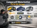 Comparatif de motorisations de porte de garage : Somfy, Hörmann, Nice. Quel moteur choisir pour domotique, silence et prix ?
