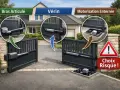 Trois types de motorisation de portail : bras articulé, vérin, et motorisation enterrée. Le choix de la motorisation portail en applique est crucial pour la sécurité.