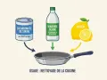 Nettoyer inox avec bicarbonate de soude, vinaigre blanc et citron pour un nettoyage de cuisine efficace.
