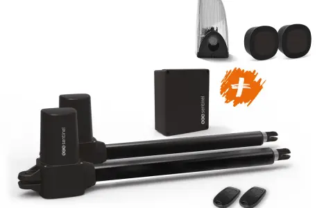 Kit motorisation portail : vérins, boîtier, télécommandes, feu clignotant. Quelle huile pour vérin de portail ? Ce kit Sentinel est prêt à l'emploi.