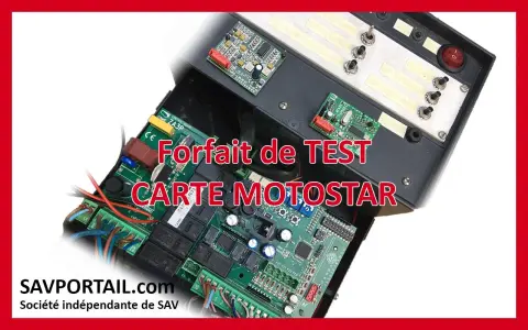 Carte Motostar pour automatisme de portail. Test de la carte électronique, solution au problème d'automatisme.