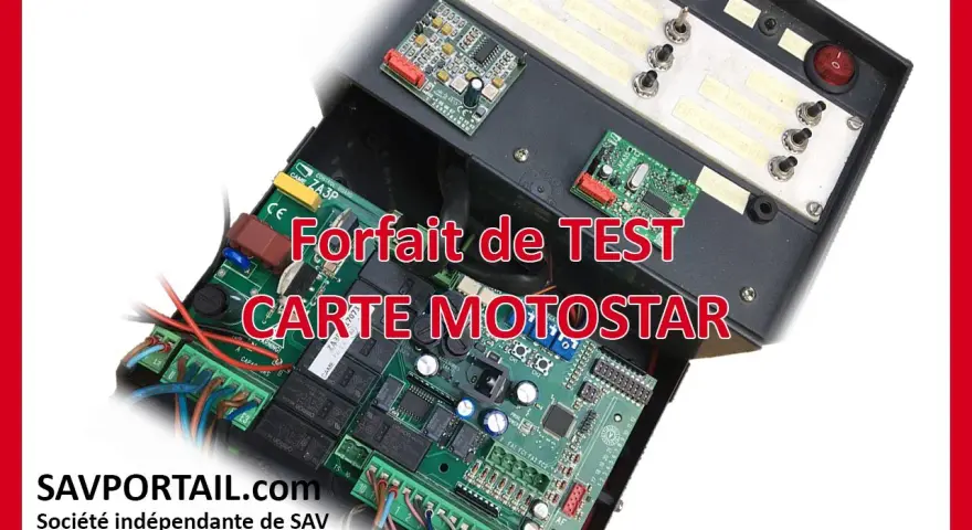 Carte Motostar pour automatisme de portail. Test de la carte électronique, solution au problème d'automatisme.
