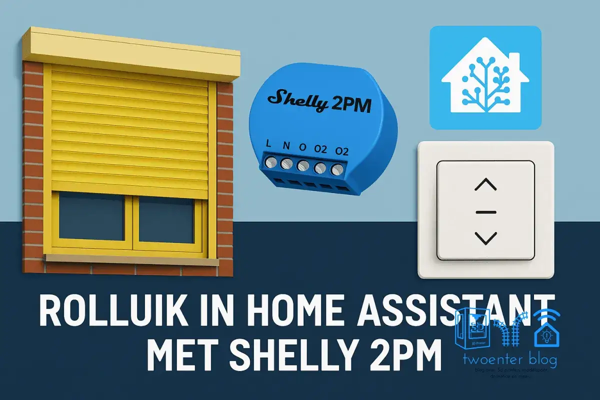 Installation domotique volet roulant avec Shelly 2PM pour Home Assistant. Contr&ocirc;lez vos volets &agrave; distance.