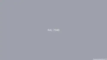 Un fond gris clair, le texte "RAL 7040" centré. Idéal pour la menuiserie moderne.